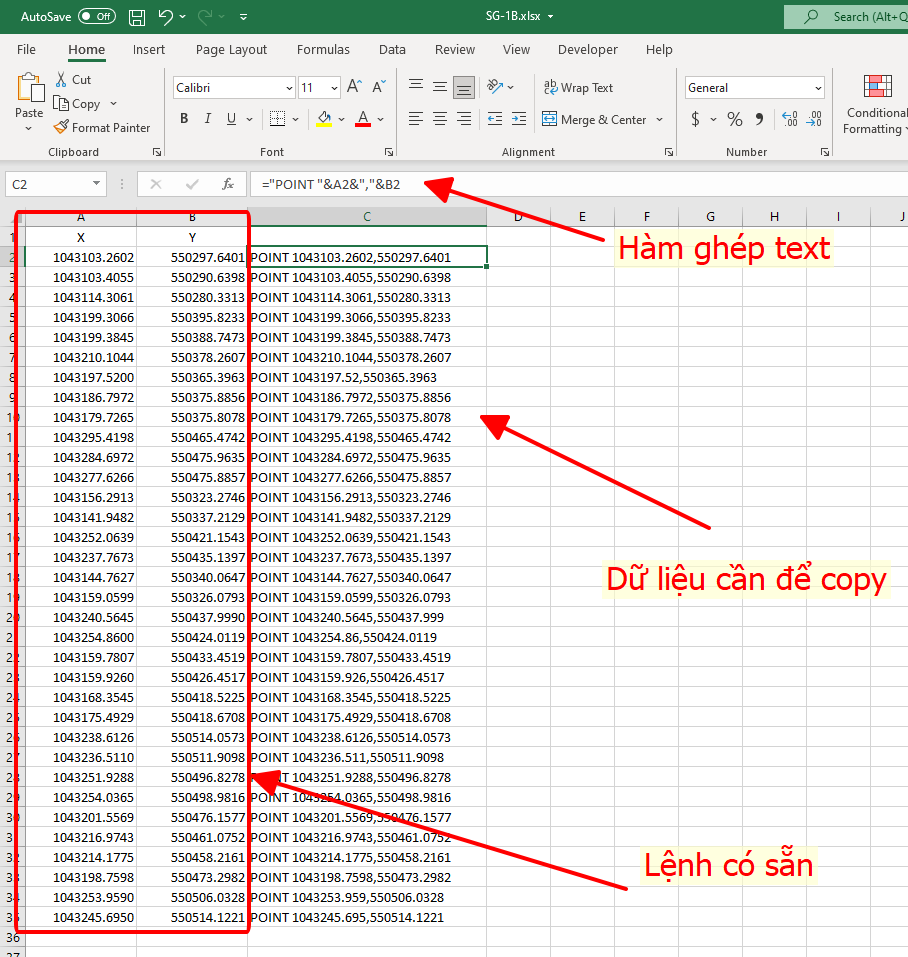 Phương Pháp Chính: Sử Dụng Lisp để Xuất Tọa Độ